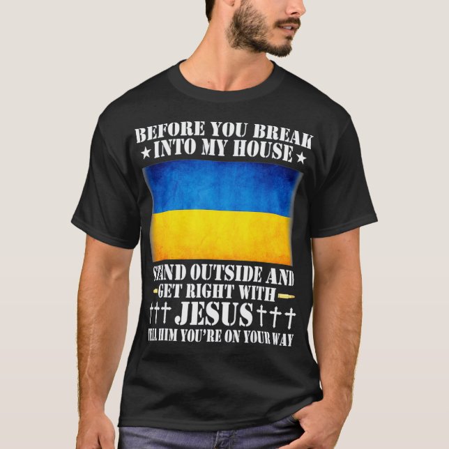 Mens Ukrainian Flag National Ukraine Ukrajina Cool T-Shirt (Front)