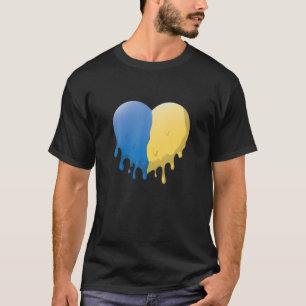 Mens Ukrainian Flag Ukrainian Men Ukrainian Heart T-Shirt