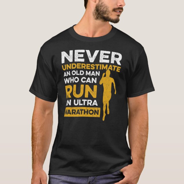 Mens Ultramarathon Design for a 50K Runner  T-Shirt (Front)