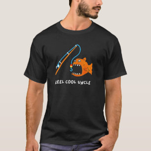 Mens Uncle Fishing Pun And Sarcasm Orange Fish T-Shirt