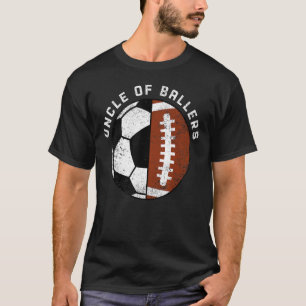 Mens Uncle Of Ballers   Soccer Football Uncle T-Shirt