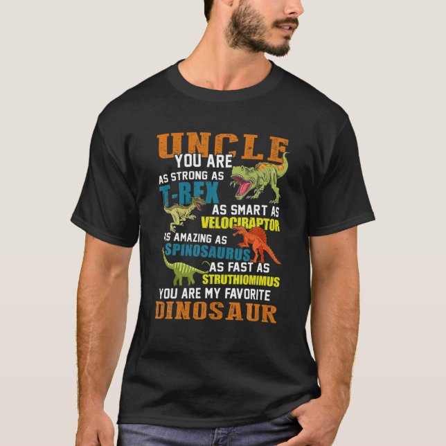 Mens Unclesaurus T Rex Dinosaur Uncle Saurus Famil T-Shirt (Front)