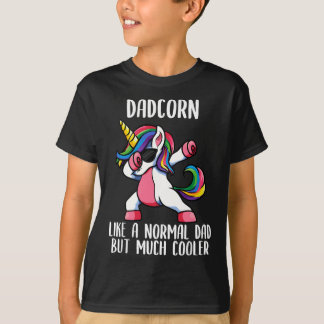 Mens Unicorn Dad Girl Birthday Party Apparel, DadC T-Shirt