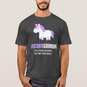 Mens Unicorn Grandpa , Funny Cute Magical Gift T-Shirt