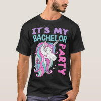 Mens Unicorn Men Its My Bachelor Party 