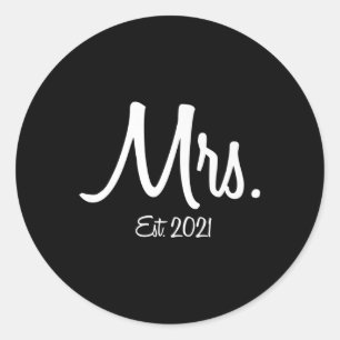 Mens Unique Matching Wedding Gifts For Bride Groom Classic Round Sticker