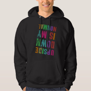 Mens Upside Down Is My Normal Gymnastics Team Gymn Hoodie