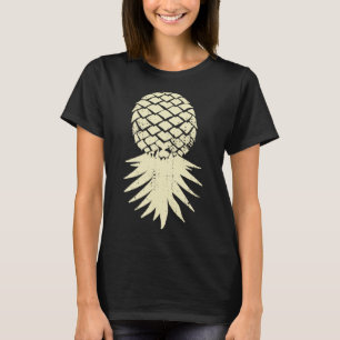 Mens upside down pineapple subtle vacation funny T-Shirt