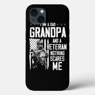 Mens US Army Veteran Gift Shirt Im A Dad Grandpa A iPhone 13 Case