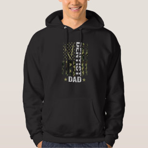 Mens Usa Flag Camouflage Dentist Dad Patriotic Fat Hoodie