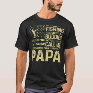 Mens Usa Patriotic For Dad My Fishing Buddies Call T-Shirt