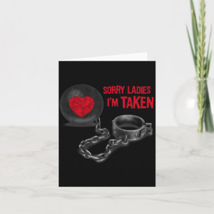 Mens Valentine's Day - Ball And Chain  Card