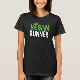 Mens Vegan Runner Vegan Vegetarian Diet Athlete Wo T-Shirt