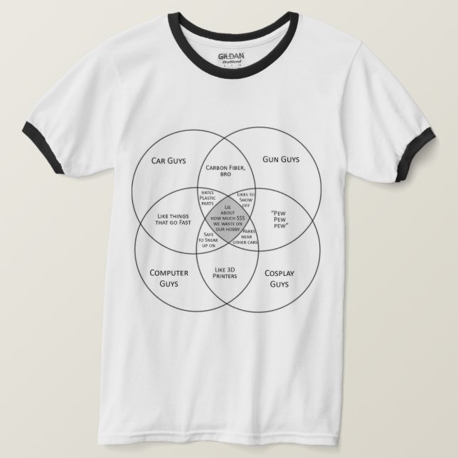 Men's Venn Diagram T-Shirt (Design Front)