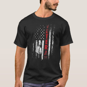 Mens Veteran American Flag Veterans Day Patriot Fa T-Shirt