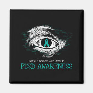 Mens Veteran Ptsd Awareness Suicide Prevention Magnet