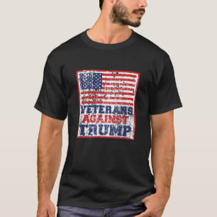 Mens Veterans Against Trump Military Vet Anti Trum T-Shirt