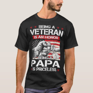 Mens Veterans Day Being Veteran An Honor Being Pap T-Shirt
