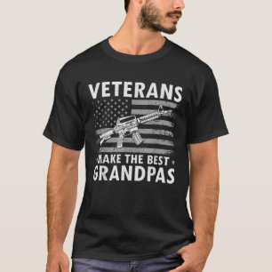 Mens Veterans Make The Best Grandpas Funny Veteran T-Shirt
