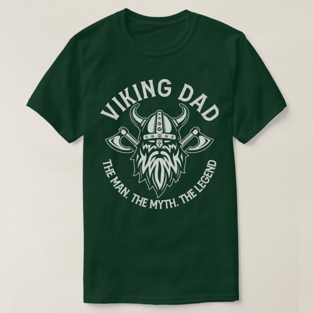 Mens Viking Dad Funny Viking Norse Mythology Fathe T-Shirt (Design Front)