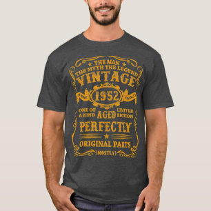 Mens Vintage 1952 Man Myth Legend 70 Year Old Gift T-Shirt