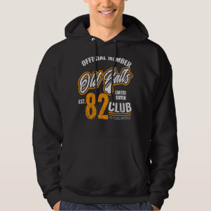 Mens Vintage 1982 40th Birthday For Him Old Balls  Hoodie