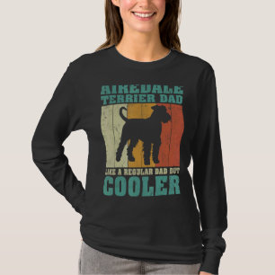 Mens Vintage Airedale Terrier Dad Like A Regular D T-Shirt