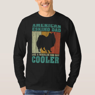 Mens Vintage American Eskimo Dad Like A Regular Da T-Shirt