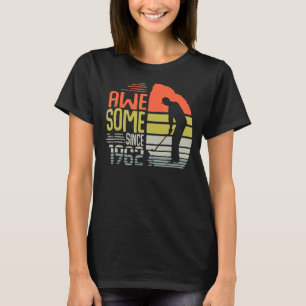 Mens Vintage Awesome Since 1962 Golfer Birthday T-Shirt