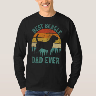 Mens Vintage Best Beagle Dad Ever Father's Day T-Shirt