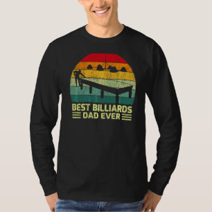 Mens Vintage Best Billiards Dad Ever Father's Day T-Shirt