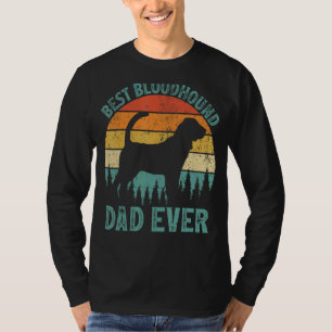 Mens Vintage Best Bloodhound Dad Ever Father's Da T-Shirt
