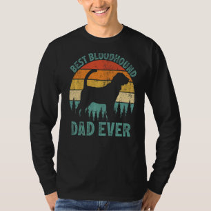 Mens Vintage Best Bloodhound Dad Ever Father's Da T-Shirt