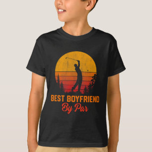Mens Vintage Best Boyfriend By Par Golf Boyfriend T-Shirt