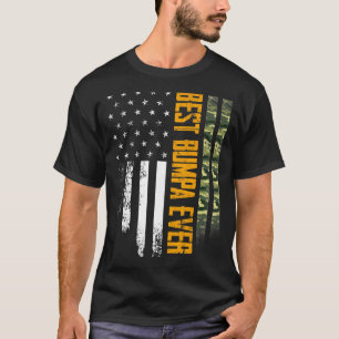 Mens Vintage Best Bumpa Ever Camo American Flag Di T-Shirt