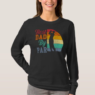 Mens Vintage Best Dad By Par Disc Golf Dad Father T-Shirt
