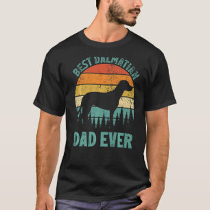 Mens  Vintage Best Dalmatian Dad Ever Father's Day T-Shirt