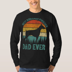 Mens Vintage Best Doberman Pinscher Dad Ever Fath T-Shirt