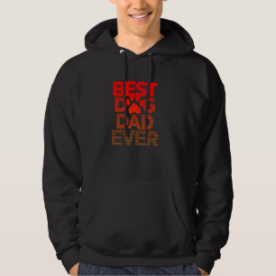 Men's Vintage Best Dog Dad Ever Husband Father's Hoodie