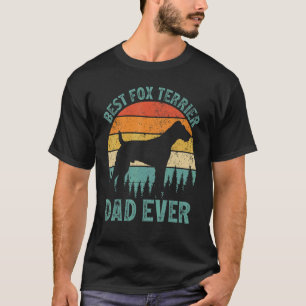 Mens Vintage Best Fox Terrier Dad Ever Father's D T-Shirt