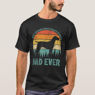 Mens Vintage Best German Shorthaired Pointer Dad E T-Shirt