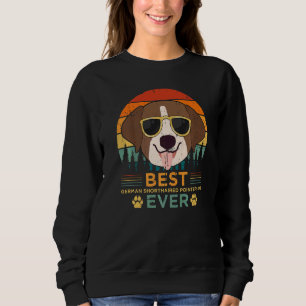 Mens Vintage Best German Shorthaired Pointer Dad F Sweatshirt