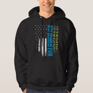 Mens Vintage Best Grandad Ever Camo American Flag  Hoodie