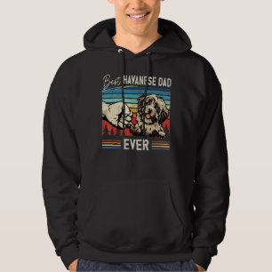 Mens Vintage Best Havanese Dad Dog   For Fathers D Hoodie
