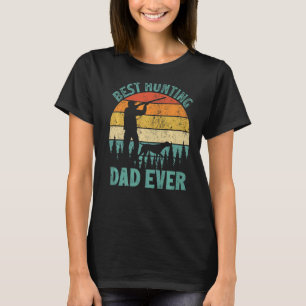 Mens  Vintage Best Hunting Dad Ever Father's Day T-Shirt