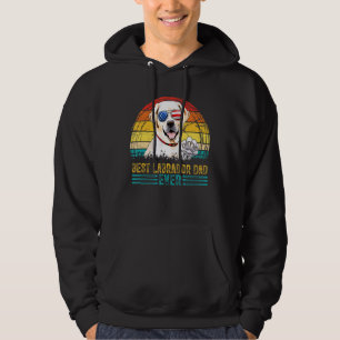Mens Vintage Best Labrador Dad Ever Men Father's D Hoodie