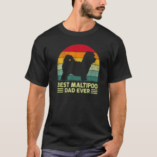 Mens Vintage Best Maltipoo Dad Ever Father's Day T-Shirt