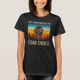 Mens Vintage Best Newfoundland Dog Dad Ever Fathe T-Shirt