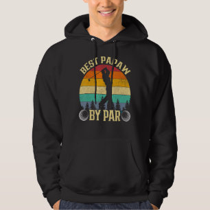 Mens Vintage Best Papaw By Par   Father's Day Golf Hoodie