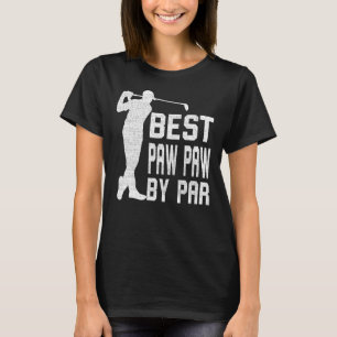 Mens Vintage Best Paw Paw By Par  Father's Day Gol T-Shirt